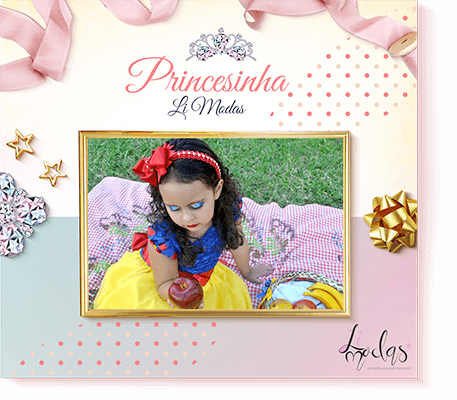 Princesinha Li Modas Oficial Branca de Neve